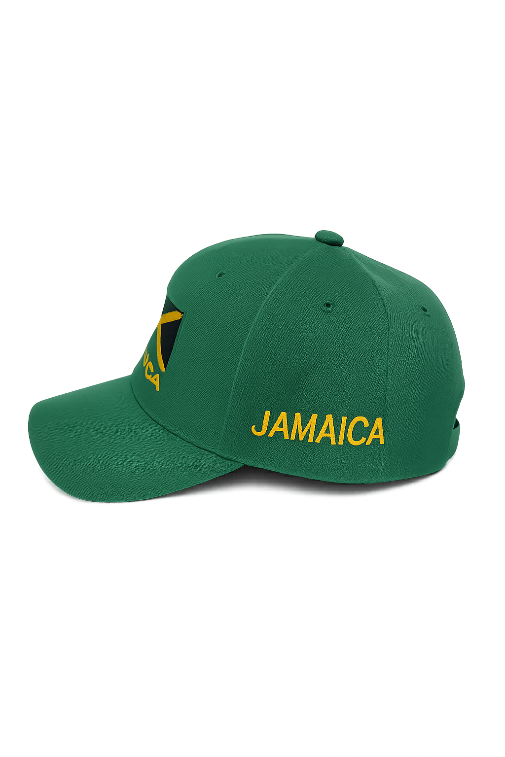 Jamaica Flag Embroidered Green Adjustable Baseball Cap – Caribbean Pride Hat
