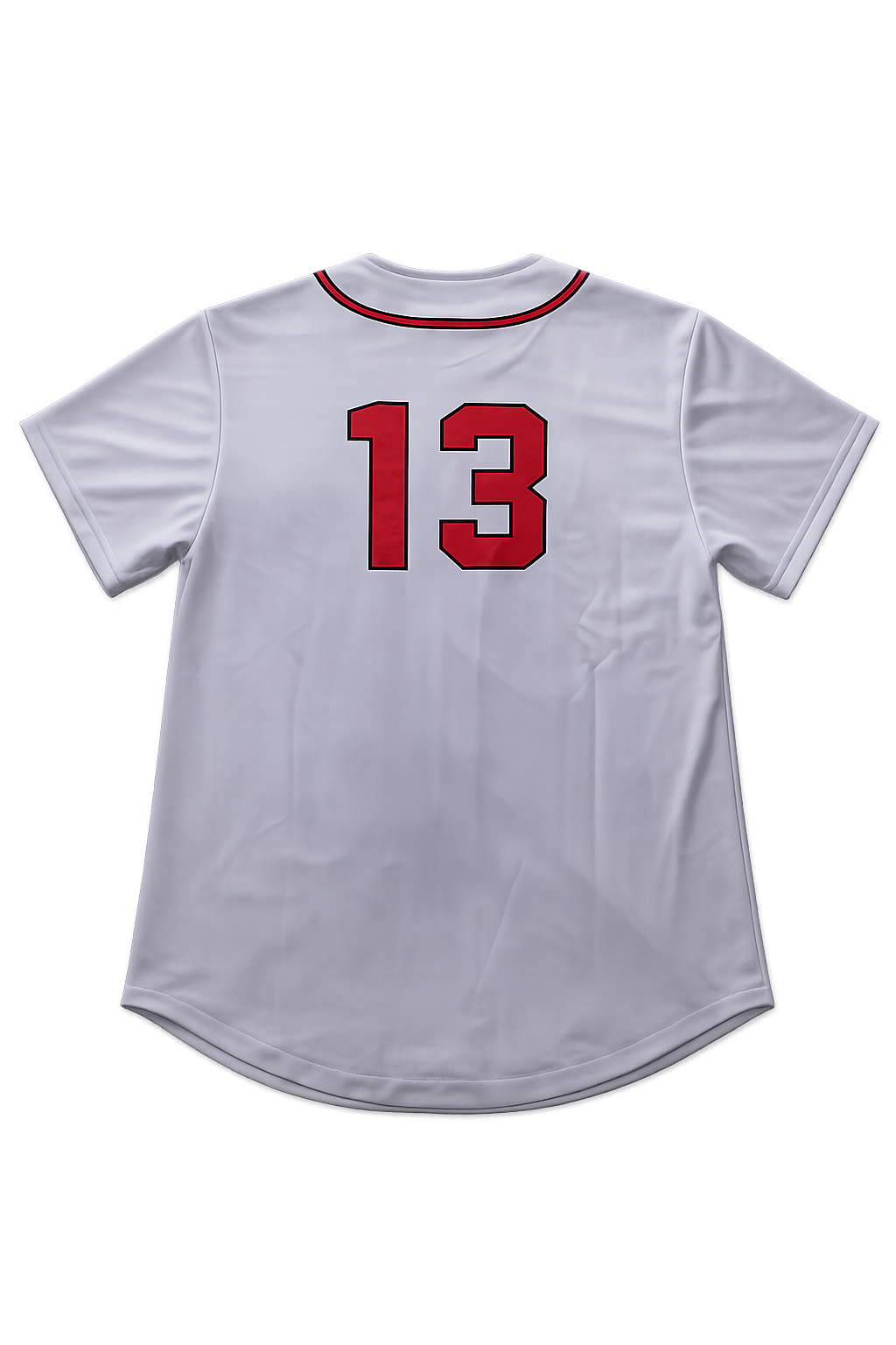 Atlanta Baseball Jersey – Red Button-Up Athletic Jersey | Men’s Sports Tee