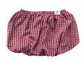 Women's Vintage Plaid Bubble Skirt – Elastic Waist Puff Hem Mini Skirt